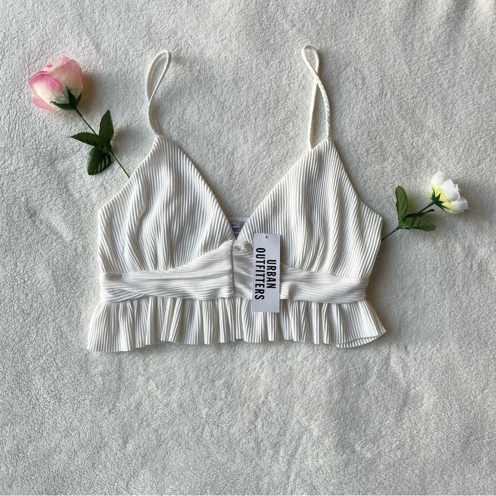 NWT Urban Outfitters Ivory Crop Top